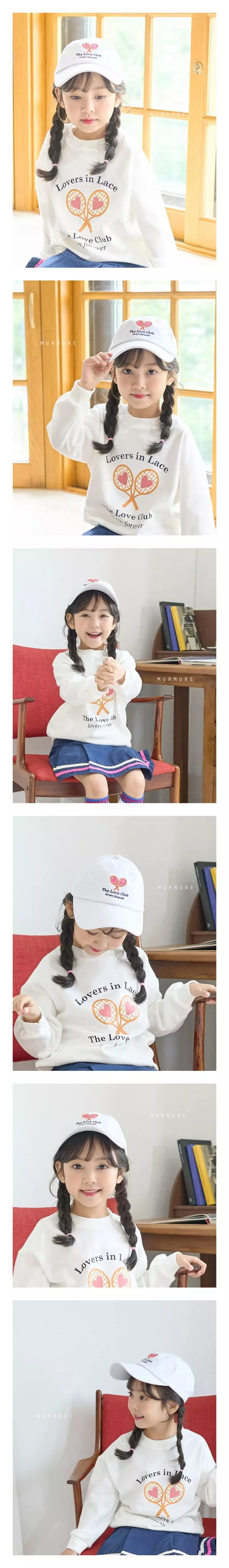 Murmure - Korean Children Fashion - #childofig - Love Tennis Ball Cap