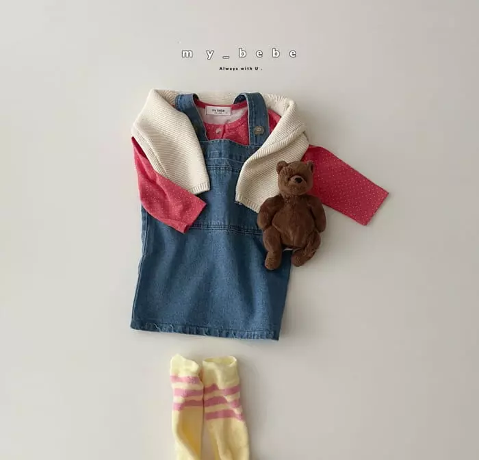 My Bebe - Korean Baby Fashion - #babyboutique - bebe Dot Danjak Tee - 12