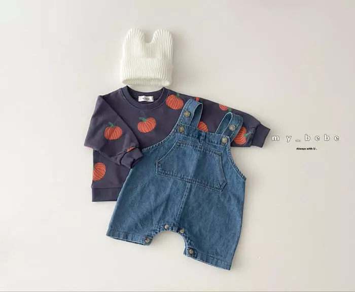 My Bebe - Korean Baby Fashion - #babyboutique - Bebe Denim Dungarees - 11