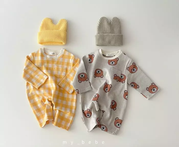My Bebe - Korean Baby Fashion - #babyboutiqueclothing - Jacquard Bodysuit - 3