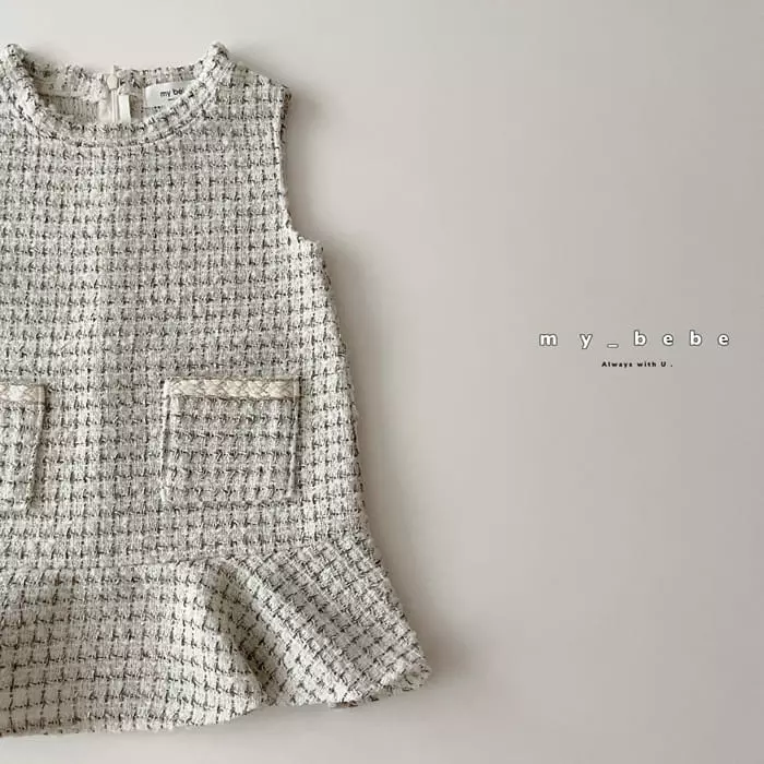 My Bebe - Korean Baby Fashion - #babyboutiqueclothing - Twid One-piece - 7