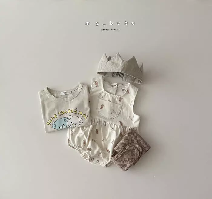 My Bebe - Korean Baby Fashion - #babyfashion - Pumpkin Pocket Bodysuti - 6