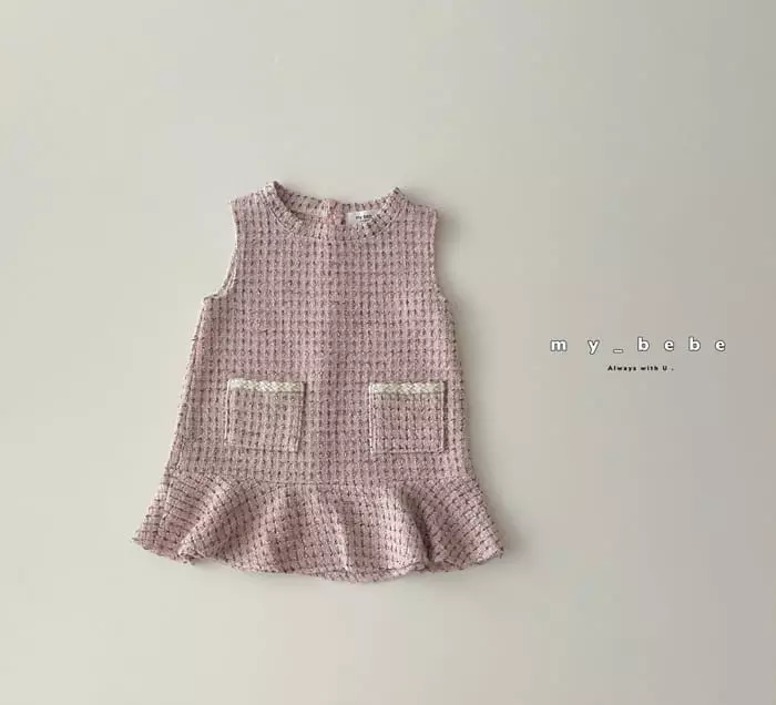 My Bebe - Korean Baby Fashion - #babyfashion - Twid One-piece - 9