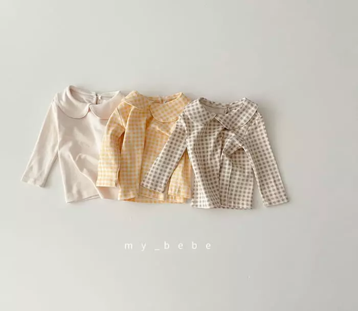 My Bebe - Korean Baby Fashion - #babyfashion - Autumn Collar Tee