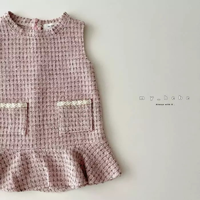 My Bebe - Korean Baby Fashion - #babyfever - Twid One-piece - 10