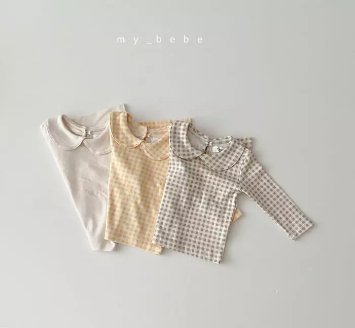 My Bebe - Korean Baby Fashion - #babyfever - Autumn Collar Tee - 2