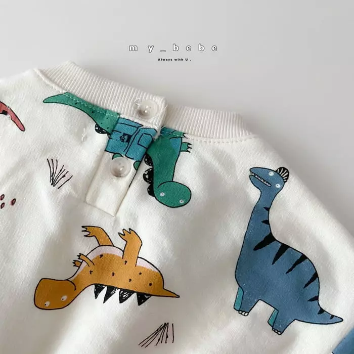 My Bebe - Korean Baby Fashion - #babygirlfashion - Paint Banding Bodysuit - 6