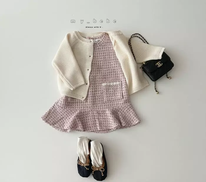 My Bebe - Korean Baby Fashion - #babygirlfashion - Twid One-piece - 11