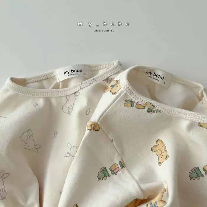 My Bebe - Korean Baby Fashion - #babylifestyle - Toy Bodysuit with Hairband - 12