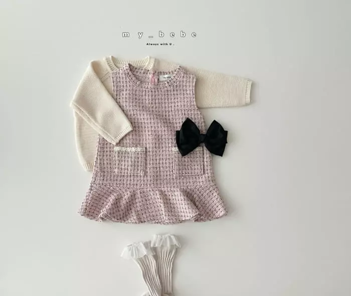 My Bebe - Korean Baby Fashion - #babylifestyle - Twid One-piece - 12