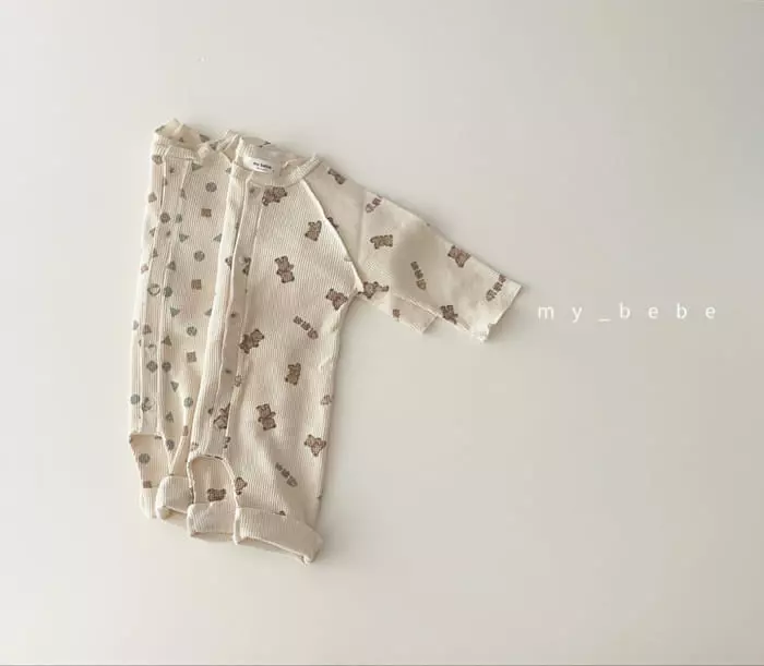 My Bebe - Korean Baby Fashion - #babyoninstagram - Waffle Bodysuit - 11