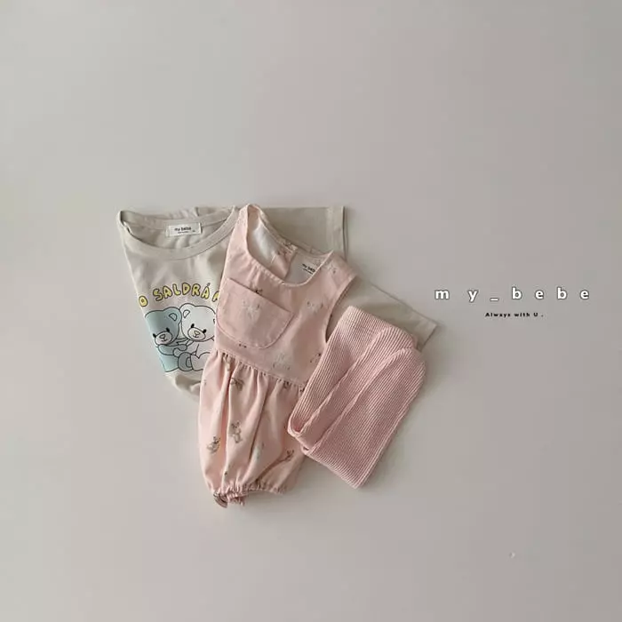 My Bebe - Korean Baby Fashion - #babyoninstagram - Pumpkin Pocket Bodysuti - 10