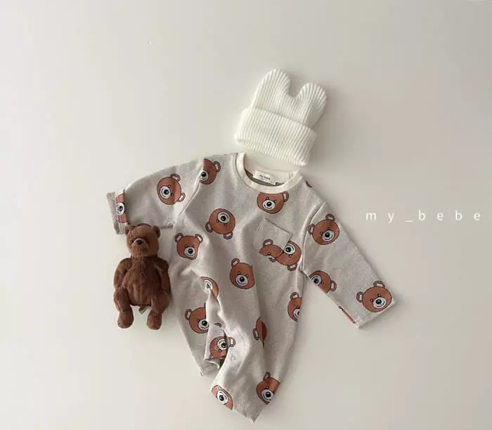My Bebe - Korean Baby Fashion - #babyootd - Jacquard Bodysuit - 10