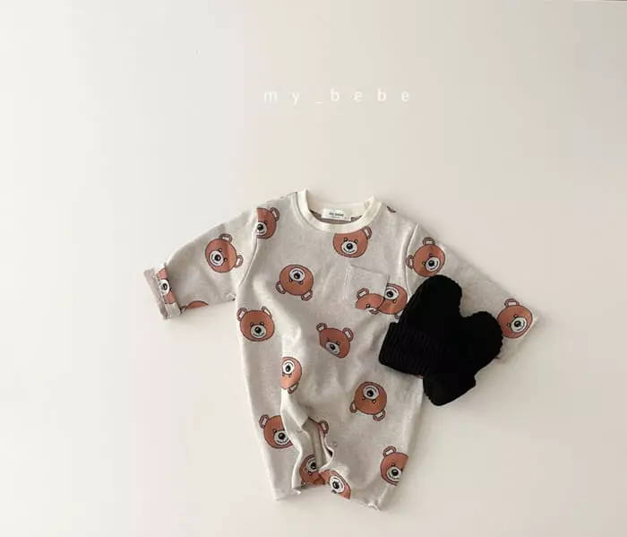 My Bebe - Korean Baby Fashion - #babyoutfit - Jacquard Bodysuit - 11