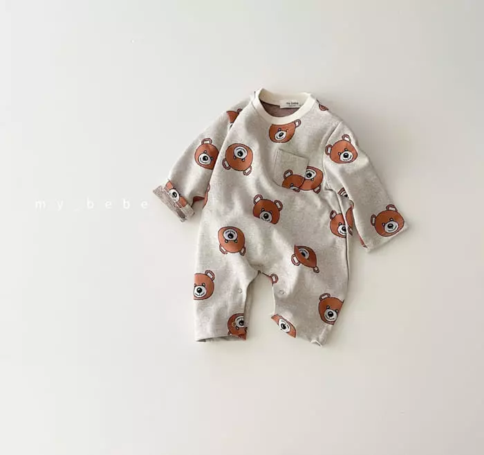 My Bebe - Korean Baby Fashion - #babyoutfit - Jacquard Bodysuit - 12