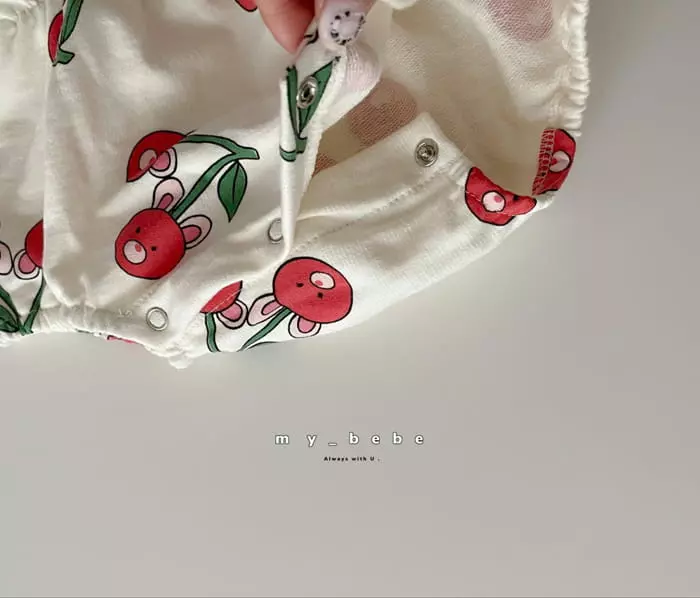 My Bebe - Korean Baby Fashion - #babyoutfit - Paint Banding Bodysuit - 11