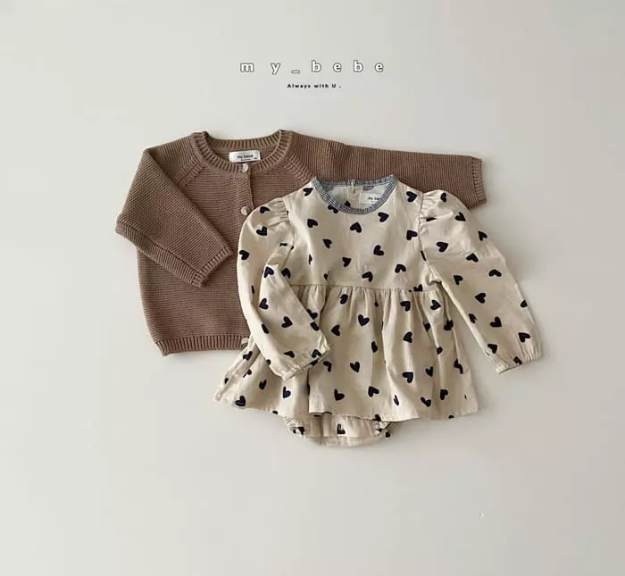 My Bebe - Korean Baby Fashion - #babyoutfit - Piping One-piece Bodysuit - 10