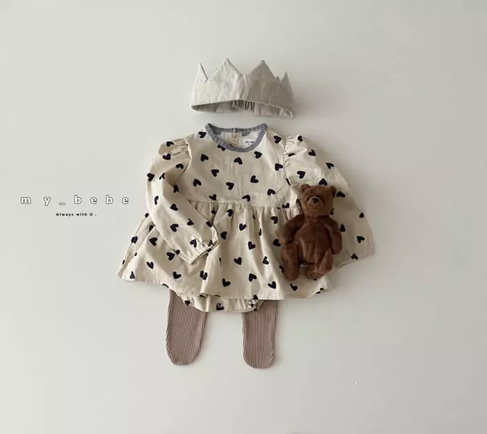 My Bebe - Korean Baby Fashion - #babyoutfit - Piping One-piece Bodysuit - 9