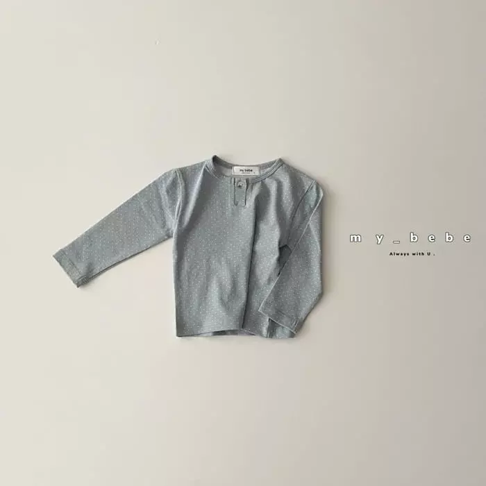 My Bebe - Korean Baby Fashion - #babyoutfit - bebe Dot Danjak Tee - 8