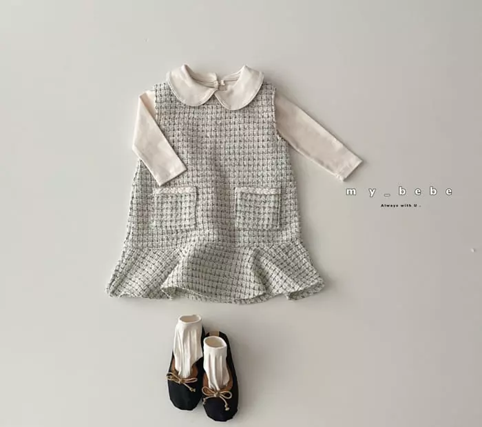 My Bebe - Korean Baby Fashion - #babyoutfit - Autumn Collar Tee - 8