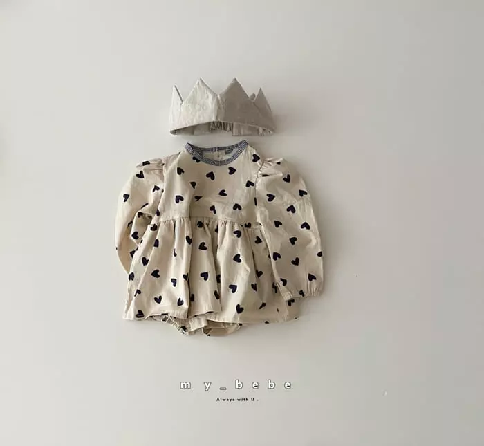 My Bebe - Korean Baby Fashion - #babywear - Piping One-piece Bodysuit - 11