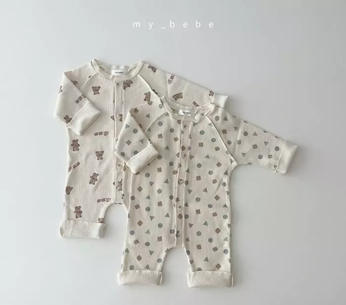 My Bebe - Korean Baby Fashion - #onlinebabyboutique - Waffle Bodysuit