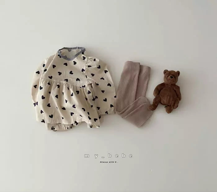 My Bebe - Korean Baby Fashion - #onlinebabyboutique - Piping One-piece Bodysuit - 12