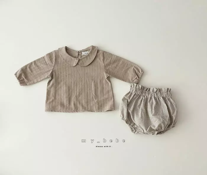 My Bebe - Korean Baby Fashion - #onlinebabyboutique - Bdovy Bloomer Set - 11
