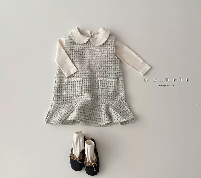 My Bebe - Korean Baby Fashion - #onlinebabyboutique - Twid One-piece - 3