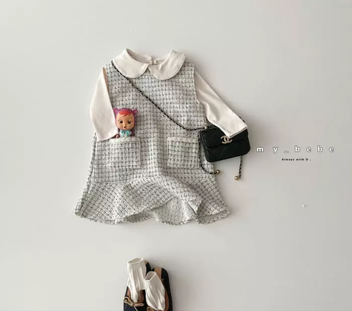 My Bebe - Korean Baby Fashion - #onlinebabyboutique - Twid One-piece - 4