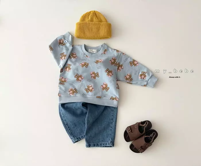 My Bebe - Korean Children Fashion - #Kfashion4kids - Fall Top Bottom Set - 12