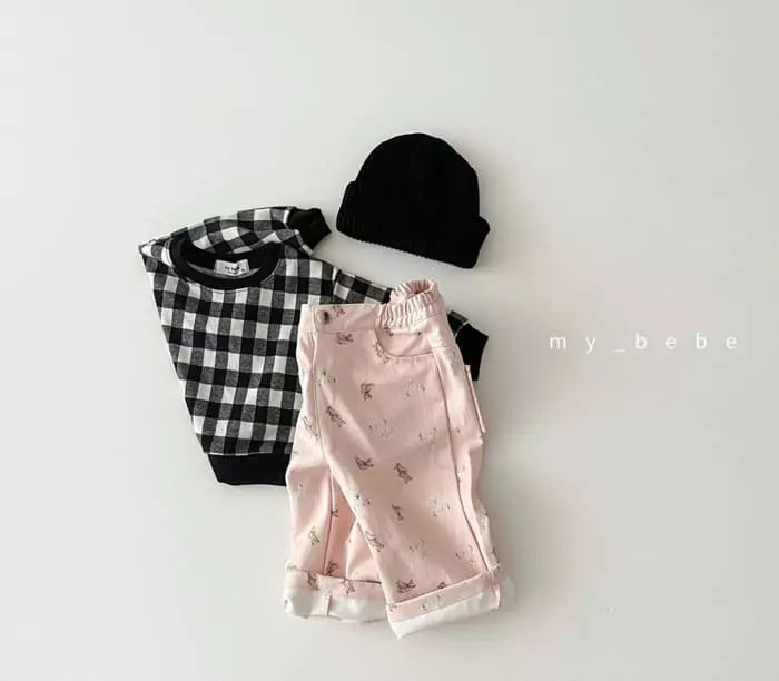 My Bebe - Korean Children Fashion - #Kfashion4kids - Jacquard Short Set - 11