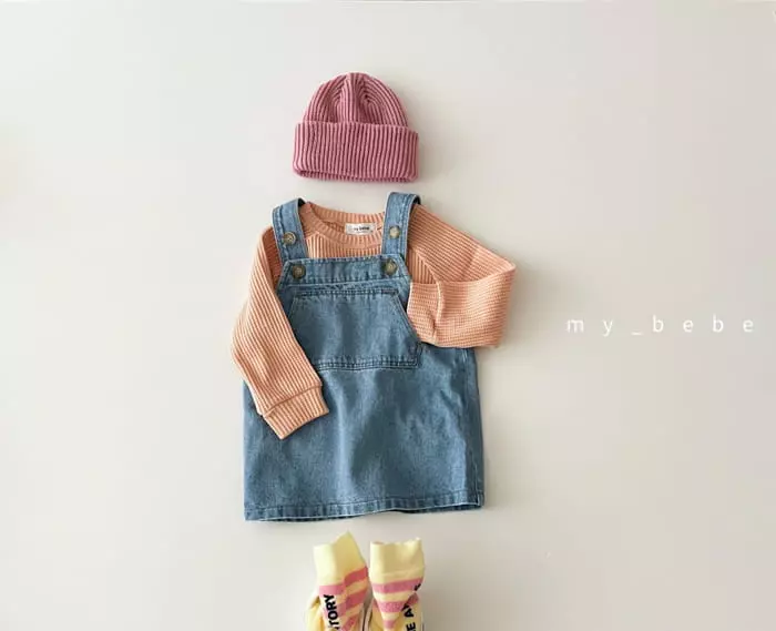 My Bebe - Korean Children Fashion - #Kfashion4kids - Waffle Shorts Set - 10