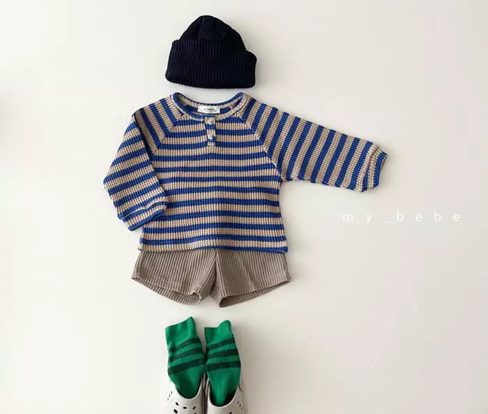 My Bebe - Korean Children Fashion - #Kfashion4kids - Choco Waffle Danjak Tee - 5