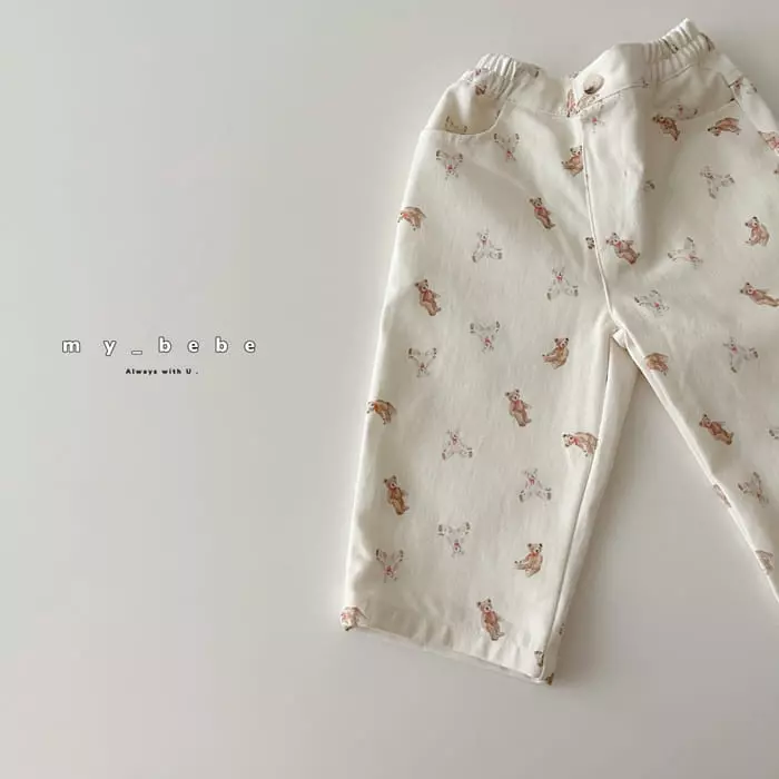 My Bebe - Korean Children Fashion - #childofig - Bear Pumpkin Pants - 8