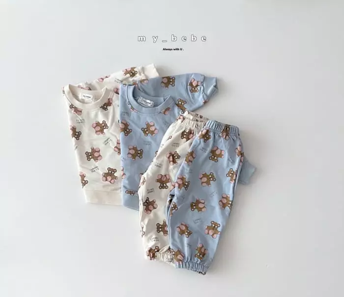My Bebe - Korean Children Fashion - #childofig - Fall Top Bottom Set - 3