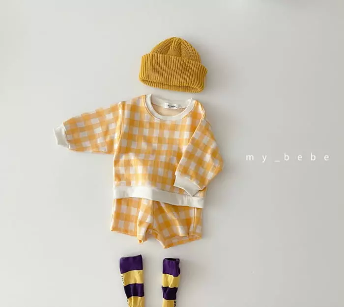 My Bebe - Korean Children Fashion - #childofig - Jacquard Short Set - 2