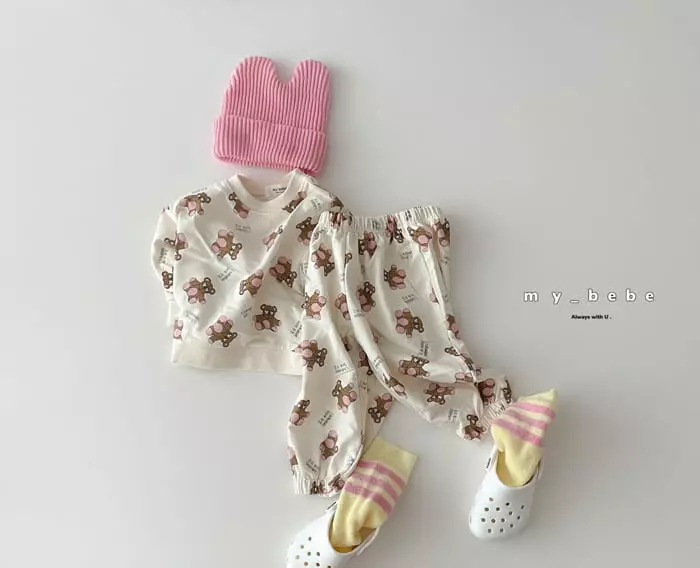 My Bebe - Korean Children Fashion - #childrensboutique - Fall Top Bottom Set - 5