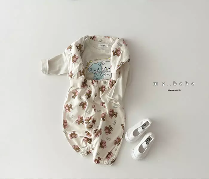 My Bebe - Korean Children Fashion - #designkidswear - Fall Top Bottom Set - 6