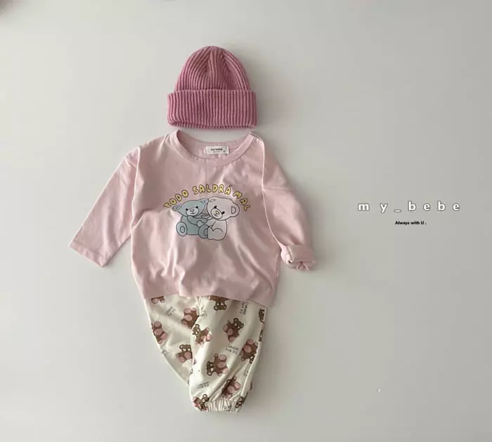 My Bebe - Korean Children Fashion - #discoveringself - Fall Top Bottom Set - 7