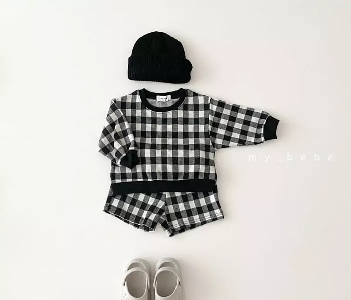 My Bebe - Korean Children Fashion - #fashionkids - Jacquard Short Set - 7