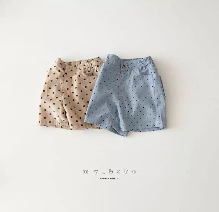 My Bebe - Korean Children Fashion - #kidzfashiontrend - Dot Shorts