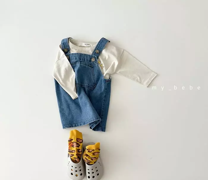 My Bebe - Korean Children Fashion - #kidzfashiontrend - Bear Paint Tee - 6