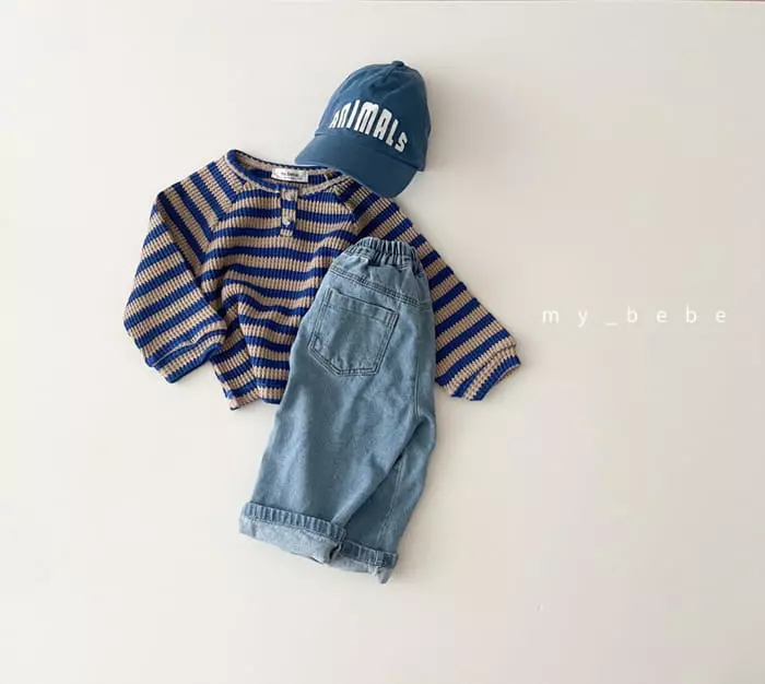 My Bebe - Korean Children Fashion - #kidsstore - Choco Waffle Danjak Tee - 4