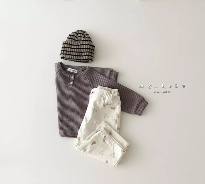My Bebe - Korean Children Fashion - #Kfashion4kids - Bear Pumpkin Pants - 4