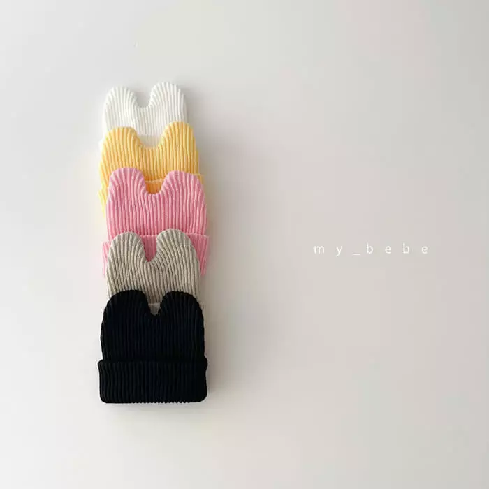 My Bebe - Korean Children Fashion - #littlefashionista - Heart Beanie