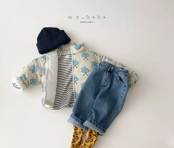 My Bebe - Korean Children Fashion - #minifashionista - Cloud Bonding Jumper - 6
