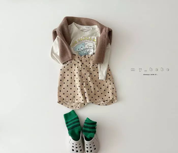 My Bebe - Korean Children Fashion - #prettylittlegirls - Dot Shorts - 6