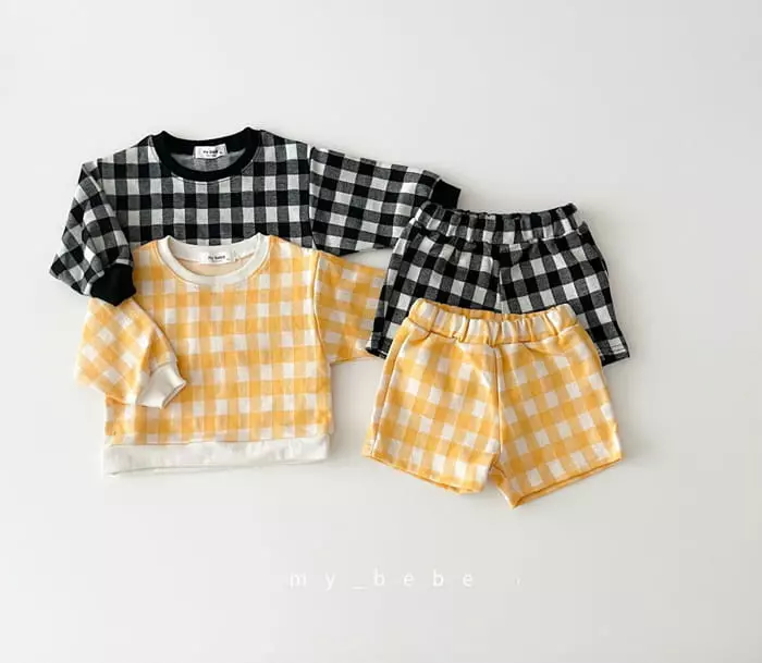 My Bebe - Korean Children Fashion - #prettylittlegirls - Jacquard Short Set