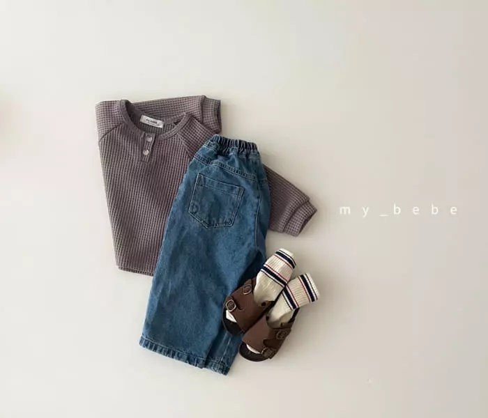 My Bebe - Korean Children Fashion - #stylishchildhood - Choco Waffle Danjak Tee - 12